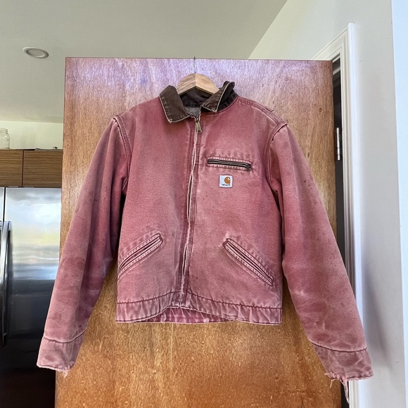 Carhartt Jackets & Blazers - RARE Vintage Dusty Pink Carhartt Jacket